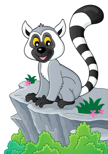 Imagem Tema Lemur Eps10 Ilustração Vetorial — Vetor de Stock