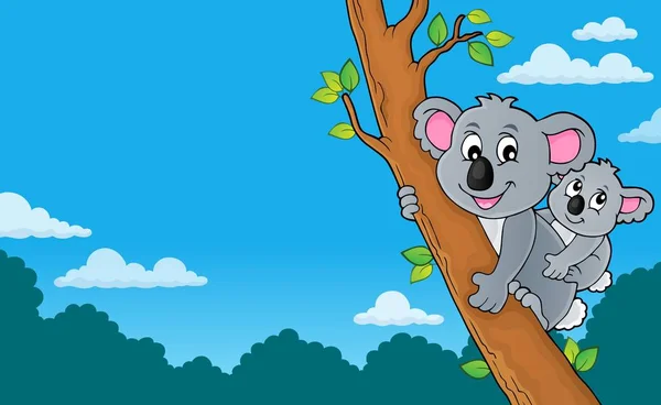 Koala主题图像4 Eps10矢量插图 — 图库矢量图片