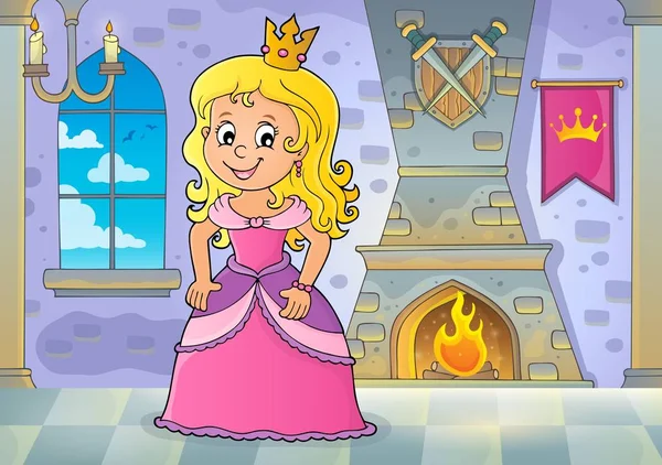 Prinzessin Thema Bild 5 — Stockvektor