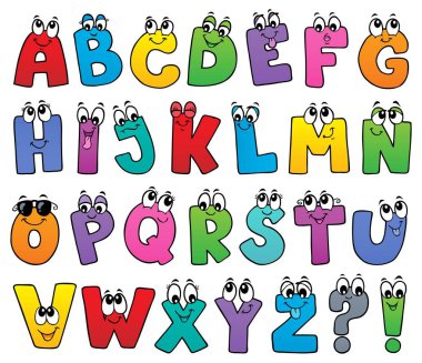Cartoon alphabet topic image 1 clipart