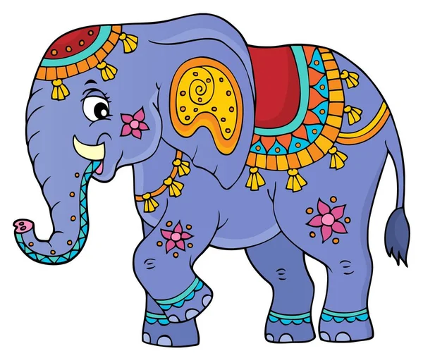 Elefante indio tema imagen 1 — Vector de stock