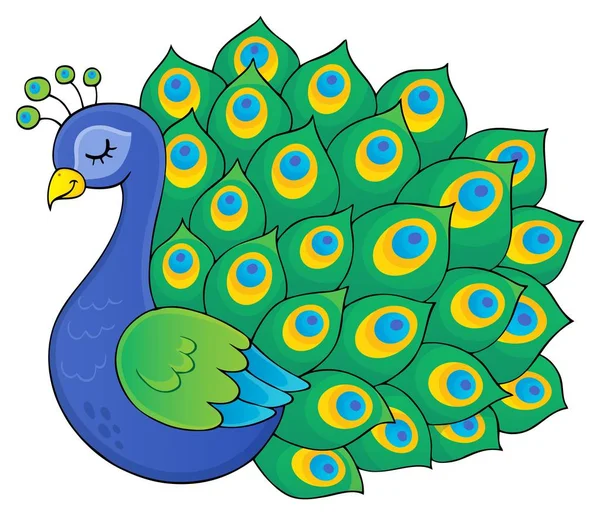 Obrázek motivu Peacock 3 — Stockový vektor