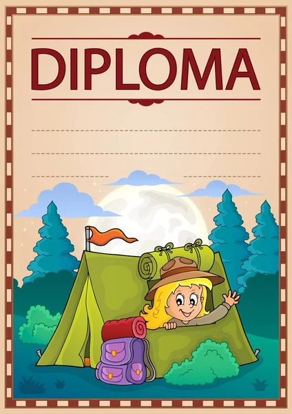 Diploma design image 8 — Stock Vector
