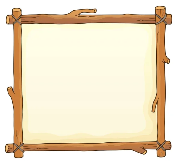 Panneau en bois thème image 2 — Image vectorielle