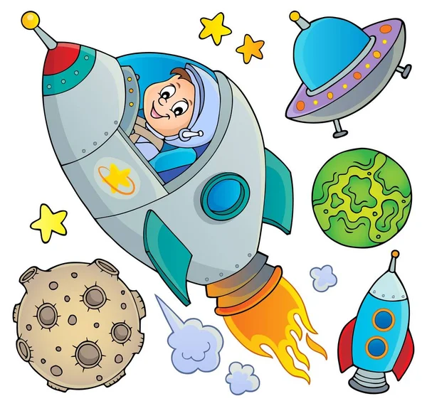 Space topic collection 1 — Stock Vector