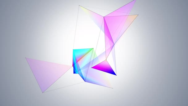 斜坡背景下的几何抽象 — 图库视频影像