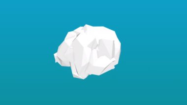 3D büyük geometrik soyutlama uçak renk arka plan üzerinde