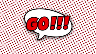 Metin konuşma balonun içinde animasyon çizgi stilini gitmek