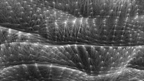 Computadora abstracta genera movimiento geométrico de bucle sin costura — Vídeo de stock