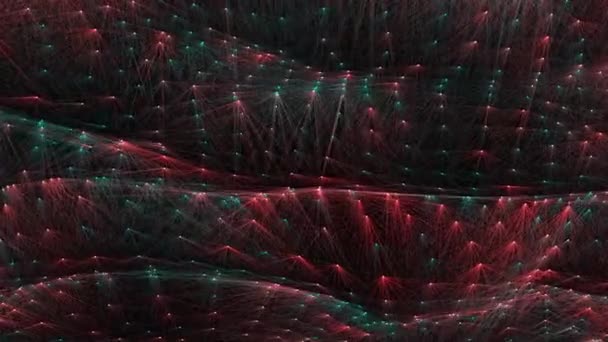 抽象的计算机生成的无缝回路几何运动 — 图库视频影像