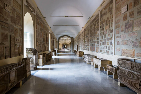 Museum halls in the Vatican city, Vatican, Rome, Italy