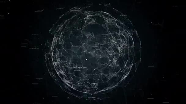 Sfera in animazione loop senza soluzione di continuità sfera — Video Stock