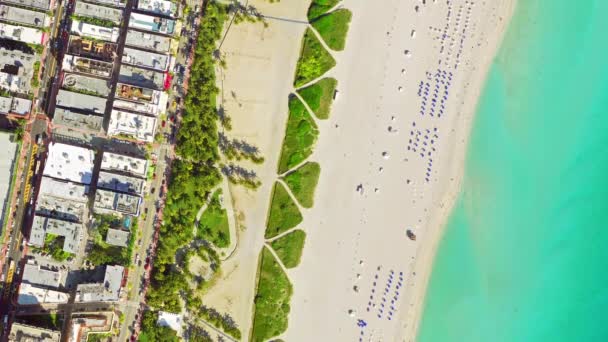 Вид на пляж Міямі — стокове відео