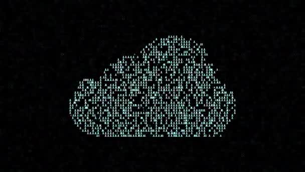 Concetto di cloud computing — Video Stock