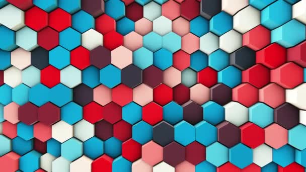 Tuyaux hexagones ondulés 3d — Video