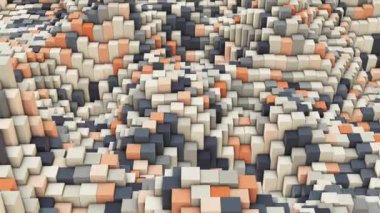 3D dalgalı kare arka plan