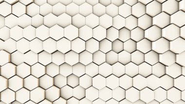 3D çizim, altıgen borular dinamik arka plan