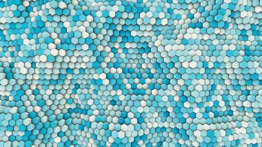 3D çizim, altıgen borular dinamik arka plan