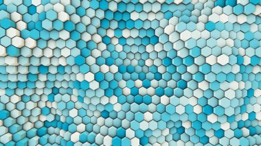 3D çizim, altıgen borular dinamik arka plan