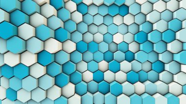 3D çizim, altıgen borular dinamik arka plan