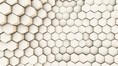 3D çizim, altıgen borular dinamik arka plan