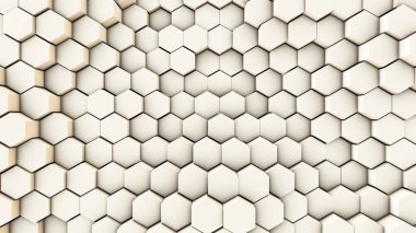 3D çizim, altıgen borular dinamik arka plan