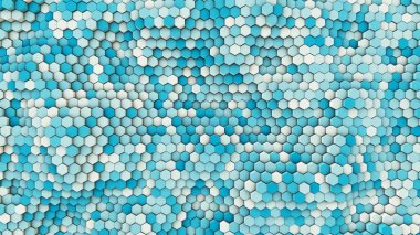 3D çizim, altıgen borular dinamik arka plan