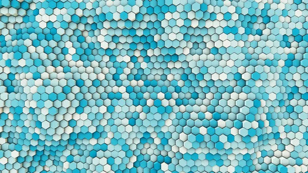 3D çizim, altıgen borular dinamik arka plan