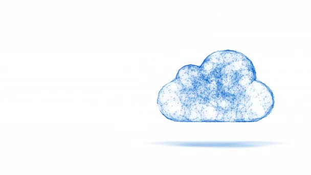 Bulut bilgi işlem simgesi — Stok video