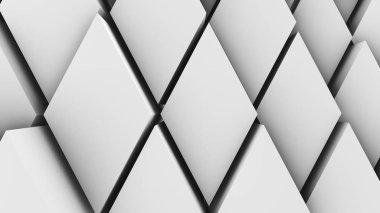 3D resim, arka plan, elmas yoğun birbirine bitişik hacimsel dalgalı hareket