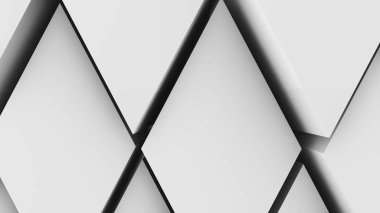 3D resim, arka plan, elmas yoğun birbirine bitişik hacimsel dalgalı hareket