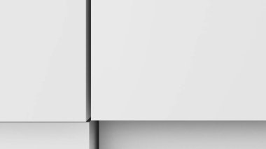 3D resim, arka plan, küpler yoğun birbirine bitişik hacimsel dalgalı hareket