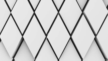 3D resim, arka plan, elmas yoğun birbirine bitişik hacimsel dalgalı hareket