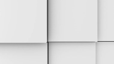 3D resim, arka plan, küpler yoğun birbirine bitişik hacimsel dalgalı hareket