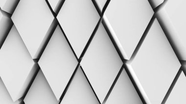 3D resim, arka plan, elmas yoğun birbirine bitişik hacimsel dalgalı hareket