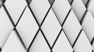 3D resim, arka plan, elmas yoğun birbirine bitişik hacimsel dalgalı hareket