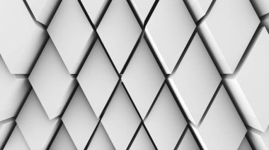 3D resim, arka plan, elmas yoğun birbirine bitişik hacimsel dalgalı hareket