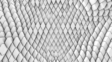 3D resim, arka plan, elmas yoğun birbirine bitişik hacimsel dalgalı hareket