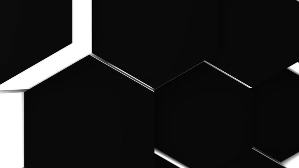 六边形的插图 抽象背景 体积起伏运动 — 图库照片