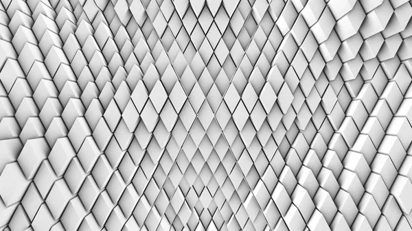 3D resim, arka plan, elmas yoğun birbirine bitişik hacimsel dalgalı hareket