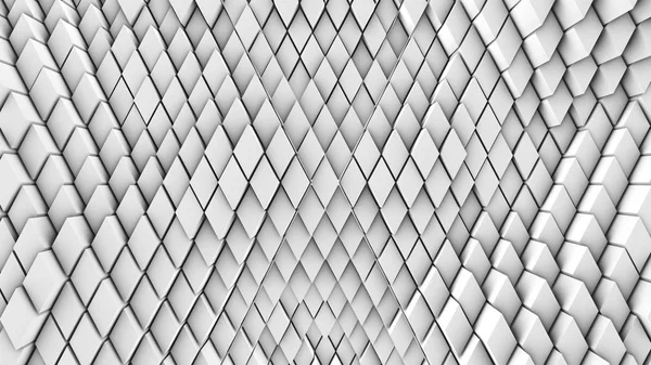 3D resim, arka plan, elmas yoğun birbirine bitişik hacimsel dalgalı hareket