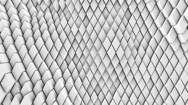 3D resim, arka plan, elmas yoğun birbirine bitişik hacimsel dalgalı hareket