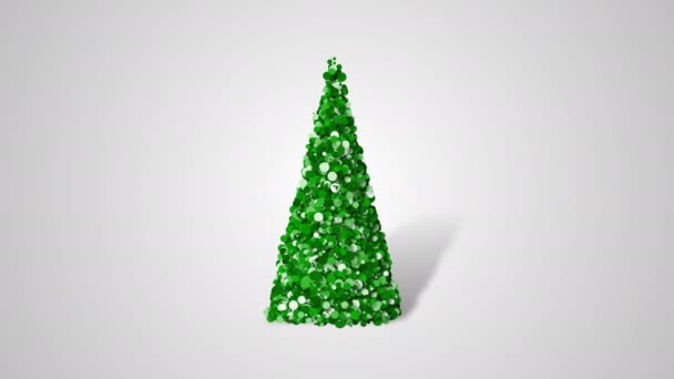 Árbol de Navidad de detalles de movimiento lento — Vídeos de Stock