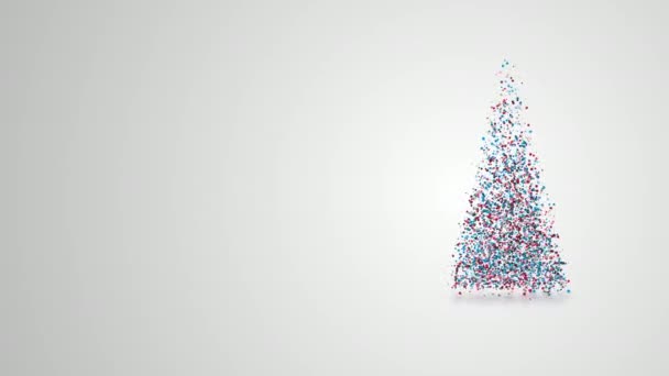 Video-Grußkarte mit frohen Weihnachten und Neujahrsferien — Stockvideo