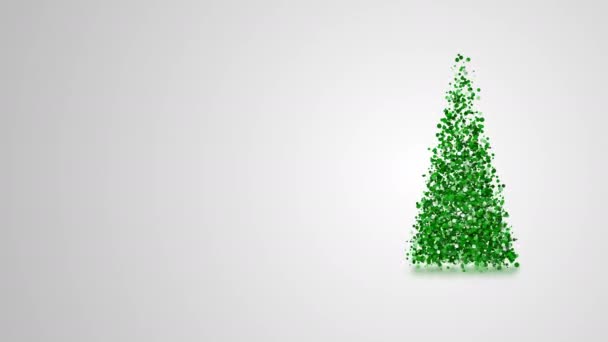Carte de vœux vidéo avec joyeux Noël et fêtes de fin d'année — Video