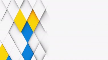 Soyut poligonal geometrik yüzey, beyaz en az poligonal ızgara desen bazı renk eleman, beyaz tasarım alanı ile saf mimari duvar hareket arka plan tuval sallayarak rastgele ile