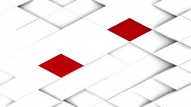 Bazı renkli unsurlar ile beyaz en az poligonal ızgara desen