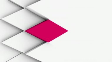 Soyut poligonal geometrik yüzey, beyaz en az poligonal ızgara desen bazı renk elemanları, özel tasarım alanı olan saf mimari duvar hareket arka plan sallayarak rastgele ile