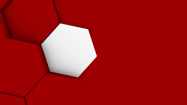 Abstrakta Polygonal Geometriska Ytan Vit Minimal Polygonal Rutmönster Med Några — Stockvideo