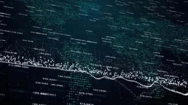 Piyasalardaki değişiklikleri gösteren mali rakamlar ve diyagramlar